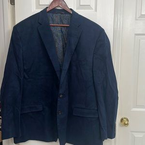 Dark Blue Suede Ralph Lauren Blazer 54R
